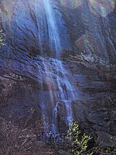 Hickory Nut Falls waterfall