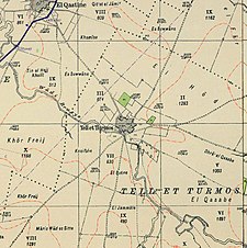 Историческа поредица от карти за района на Tall al-Turmus (1940-те) .jpg