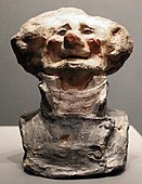 Toothless Man Laughing, Charles Philipon form Célébrités du Juste milieu; Honoré Daumier; 1832–33; painted clay, 6.12 high; Musée d'Orsay (Paris)