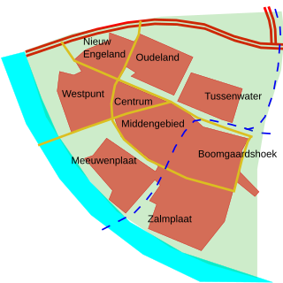 Zalmplaat Neighborhood of Rotterdam in South Holland, Netherlands