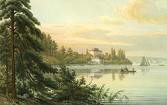 Huvudsta slott i Solna kommun vid norra sidan av Ulvsundasjön.