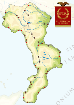 Roman Regio III LUCANIA - BRUTII III - LUCANIA - BRUTII.svg