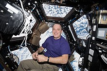 Arnold pictured in the Cupola during Expedition 55 ISS-55 Ricky Arnold rests inside the Cupola.jpg