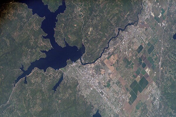 The Coeur d'Alene Metropolitan Area from space