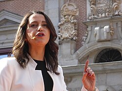 Inés Arrimadas, política constitucionalista catalana, del partido Ciudadanos (Cs), en un acto en Madrid, España.jpg