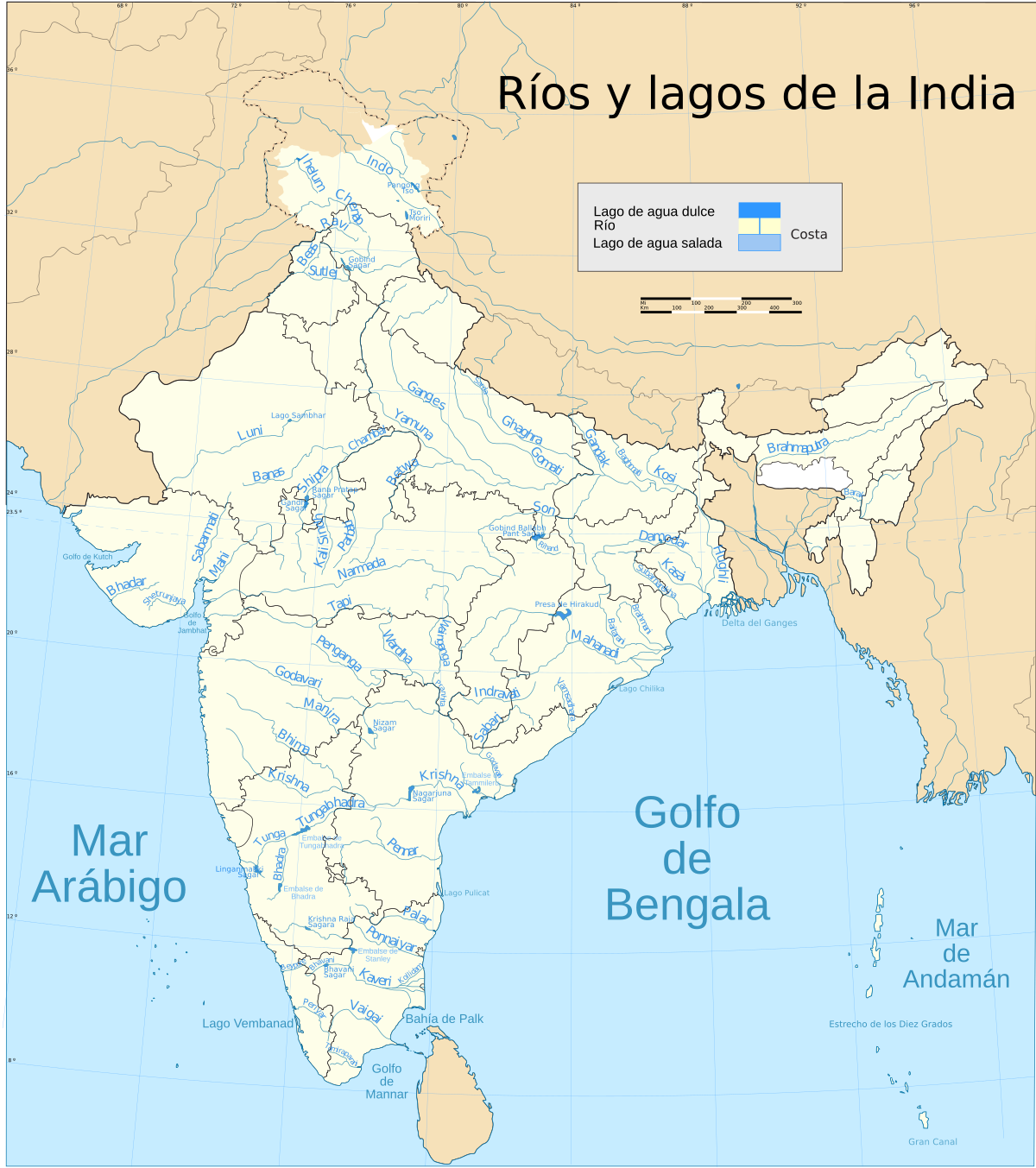 krishna river map