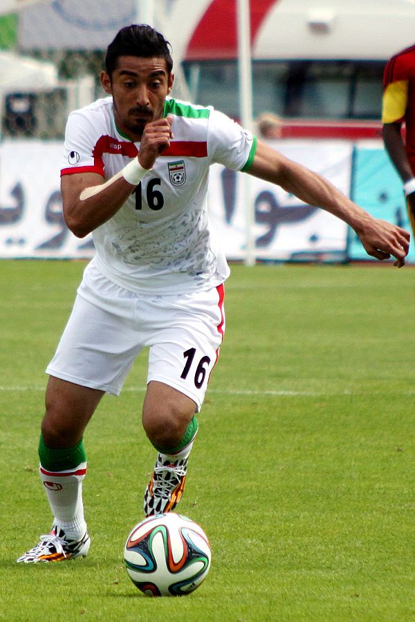 Ghoochannejhad during a match against Angola in 2014