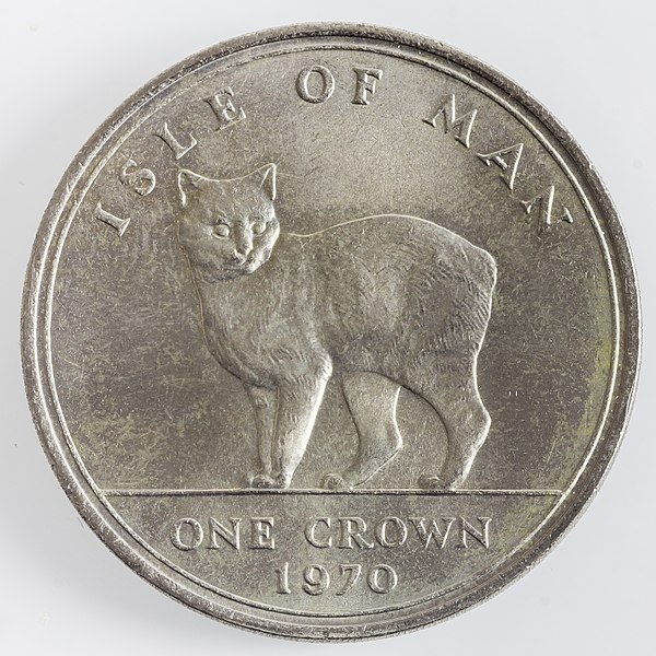 Image: Isle of Man 1 Crown 1970 Elizabeth II(rev) 4040