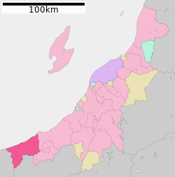 Location of Itoigawa in Niigata Prefecture
