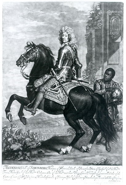 File:J. Smith after G. Kneller, Duke of Schonberg with a black page, mezzotint.jpg