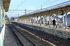 ホームより宇都宮駅方面を望む（2007年2月）