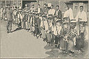 Výcvik japonských dětí v roce 1916