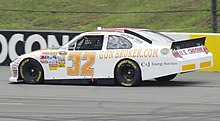 White in his Cup Series debut at Pocono in August 2011 Jason White Pocono 2011.jpg