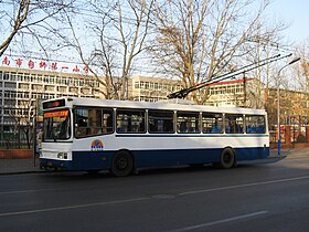 A Jinan trolibusz elem illusztrációja