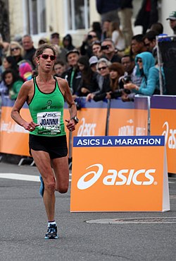 en el Maratón de Los Ángeles, marzo de 2013