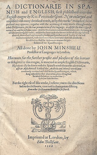 <span class="mw-page-title-main">John Minsheu</span> English linguist and lexicographer (1560–1627)