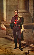 連邦同盟の代表者 ホセ・ヘルバシオ・アルティーガス。ブエノスアイレスの中央集権主義に対抗し、連邦同盟の諸州の先頭に立って戦い続けた。アルゼンチンの国旗に連邦主義の赤を加え、アルティーガスの旗を制定した。