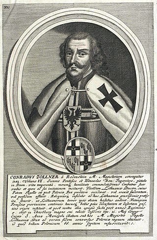 <span class="mw-page-title-main">Konrad Zöllner von Rotenstein</span> 23rd Grandmaster of the Teutonic Order