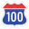 Korea Expressway No.100.svg