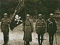 Kornilov's Shock Detachment flag bearer and honor guard (1917)
