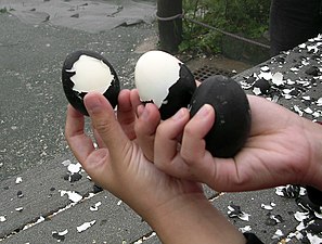 Onsen Tamago: eieren hardgekookt in de hete zwavelwaterbronnen