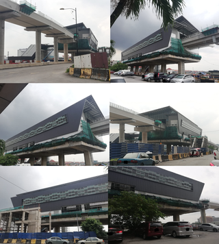 <span class="mw-page-title-main">Seri Andalas LRT station</span> Railway station in Klang, Malaysia