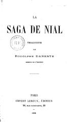 Anonyme (trad. Dareste), La Saga de Nial, 1896    