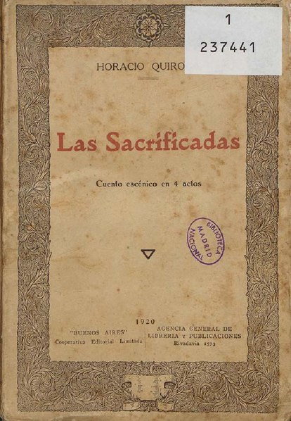 Archivo:Las sacrficadas - Horacio Quiroga (1920).pdf