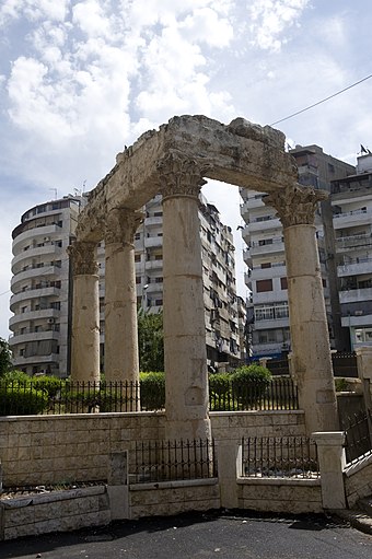 Ruins of the Temple of Bacchus in Latakia