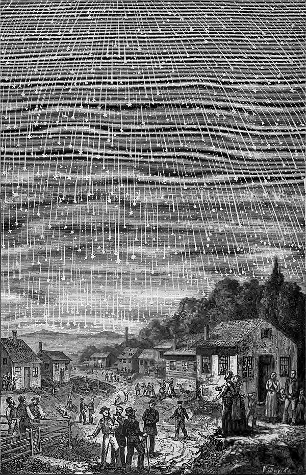 The great Leonid shower storm of 1833