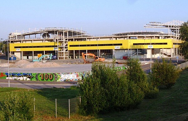 Construction around Lilleküla Stadium