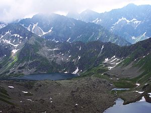 View from the Dolina pod Kołem valley, in front of the mountain lake Czarny Staw Polski