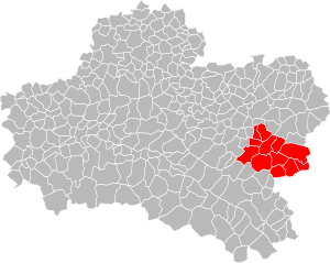 Lage der CC de Châtillon-Coligny im Département Loiret
