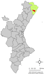 Santa Magdalena de Pulpis - Carte