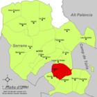 Расположение муниципалитета Чулилья на карте провинции