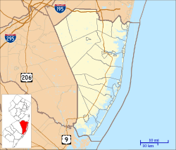 Ridgeway, New Jersey is located in Ocean County, New Jersey