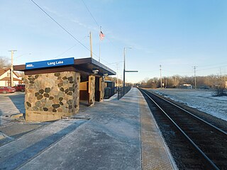 <span class="mw-page-title-main">Long Lake station</span> Commuter rail station in Long Lake, Illinois