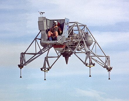 The Lunar Landing Research Vehicle relies on powered lift.