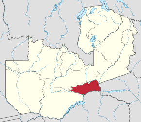 Kart over Lusaka