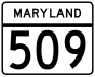 Maryland Route 509 işaretçisi