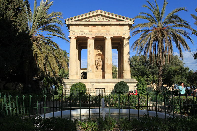 File:Malta - Valletta - Triq il-Lvant - Lower Barrakka Gardens - Alexander Ball 02 ies.jpg