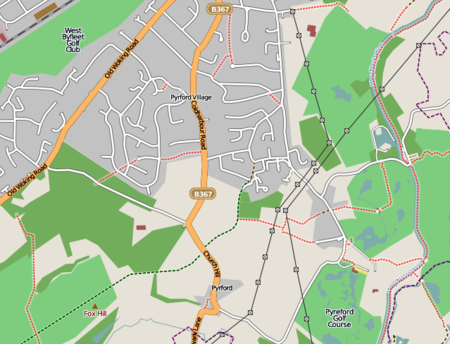 Map Pyrford