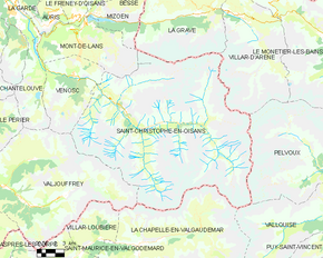Poziția localității Saint-Christophe-en-Oisans