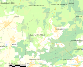 Mapa obce Sully-la-Chapelle