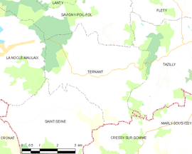 Mapa obce Ternant