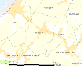 Mapa obce Friaucourt