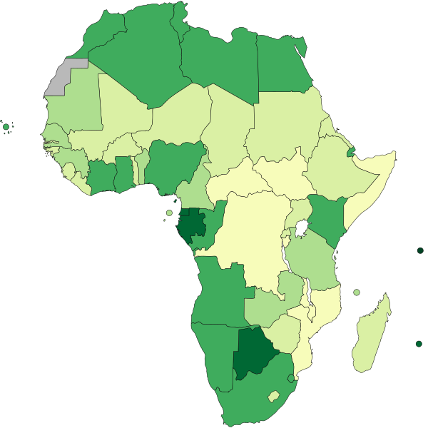 File:Map of Africa by 2020 nominal GDP per capita (USD).svg