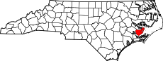 Map of North Carolina highlighting Pamlico County.svg