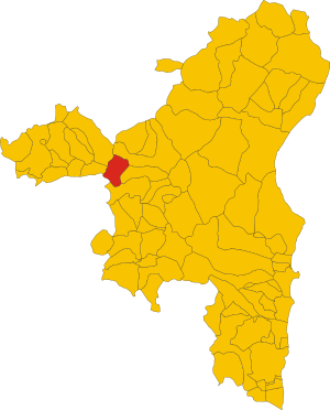 Map of comune of Ottana (province of Nuoro, region Sardinia, Italy) - 2016.svg