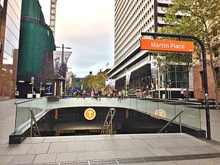 Martin Place railway station railway station in Sydney, New South Wales, Australia